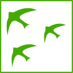 eco green  birds icon
